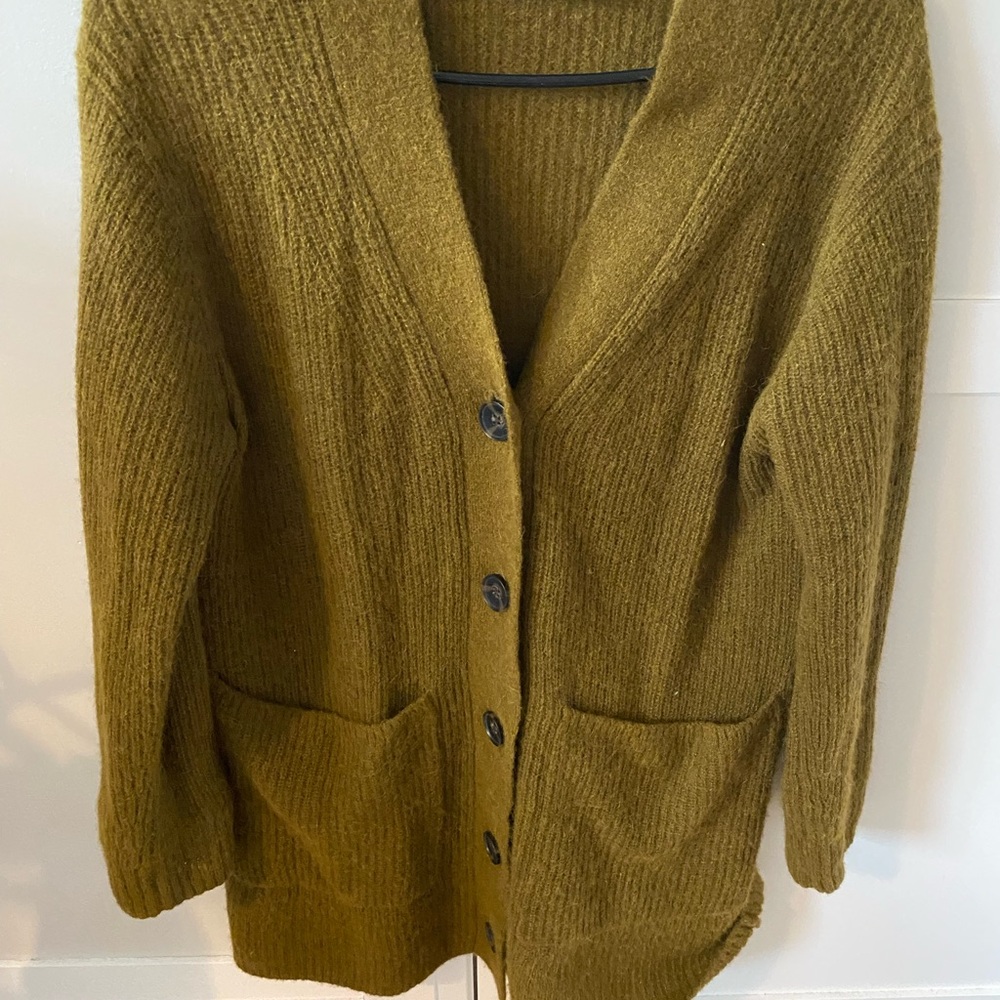 Everlane Moss Green Women's Cardigan